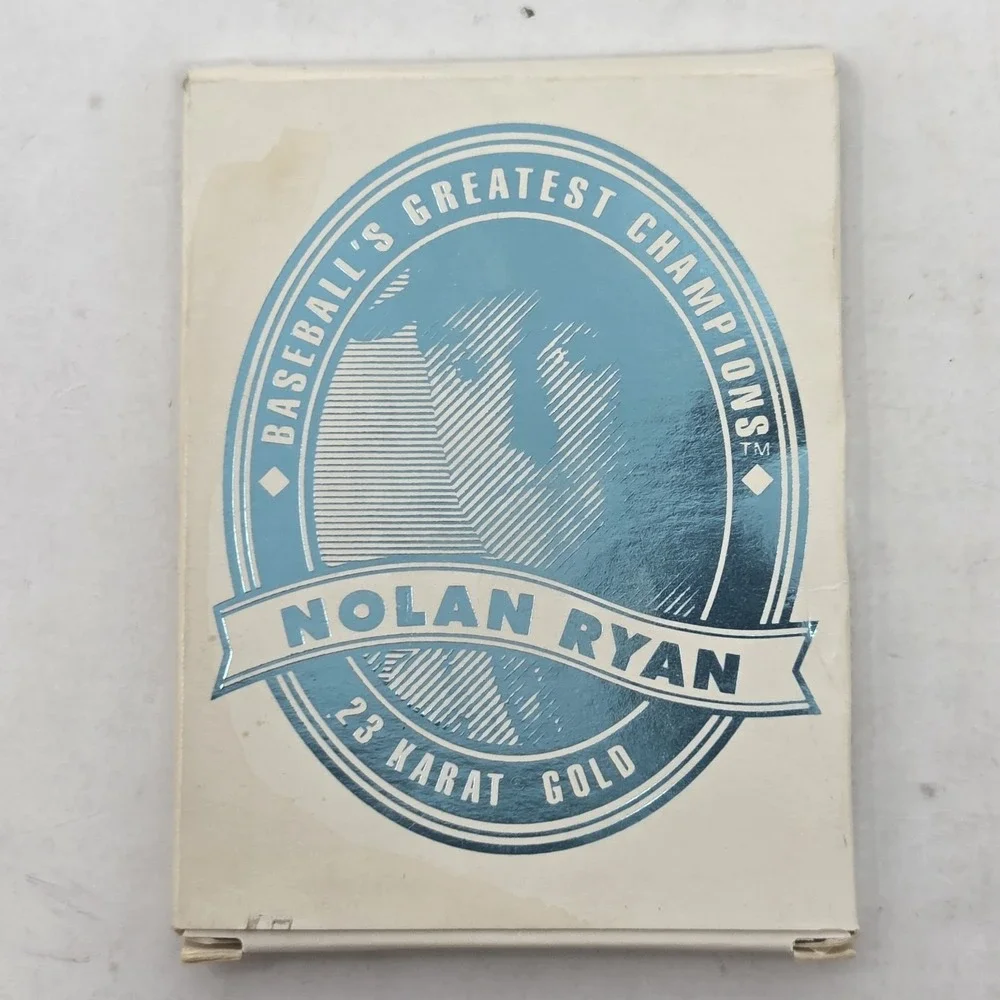 1996 Bleachers Baseballs Greatest Champions Nolan Ryan 23k Gold Card COA VINTAGE